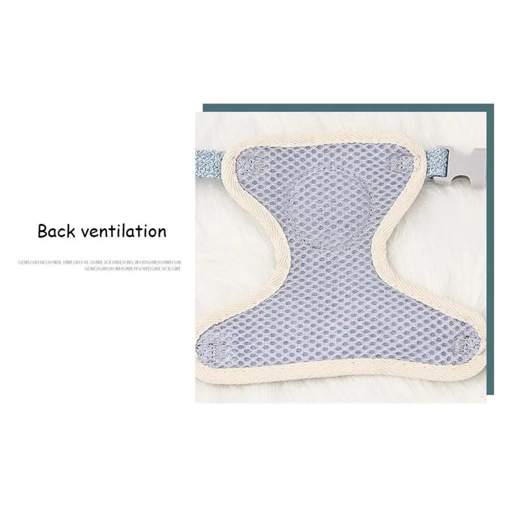 Adjustable Breathable Pet Harness Vest | No-Pull Vest Harness with Leash for Cats & Small Dogs