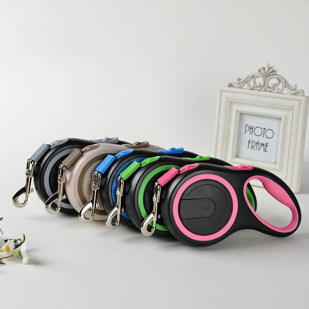 Retractable Pet Leash for Dogs & Cats | Durable Extendable Nylon Leash for All Sizes