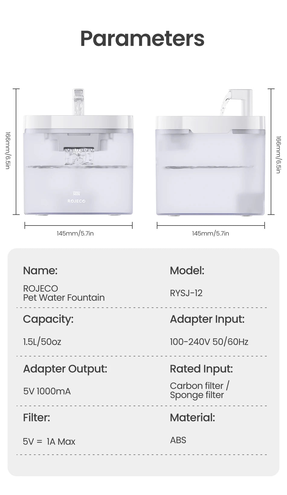 Smart Automatic Pet Water Fountain with Filter System | Dual-Mode Drinking Fountain for Cats & Dogs