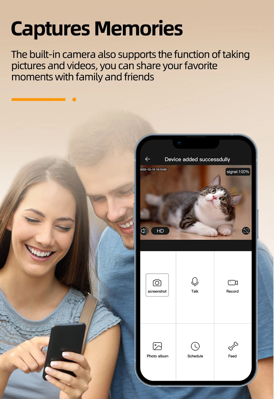 Smart Automatic Pet Feeder with HD Camera & Voice Control | App-Controlled Cat & Dog Feeder