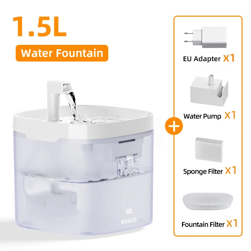 Smart Automatic Pet Water Fountain with Filter System | Dual-Mode Drinking Fountain for Cats & Dogs