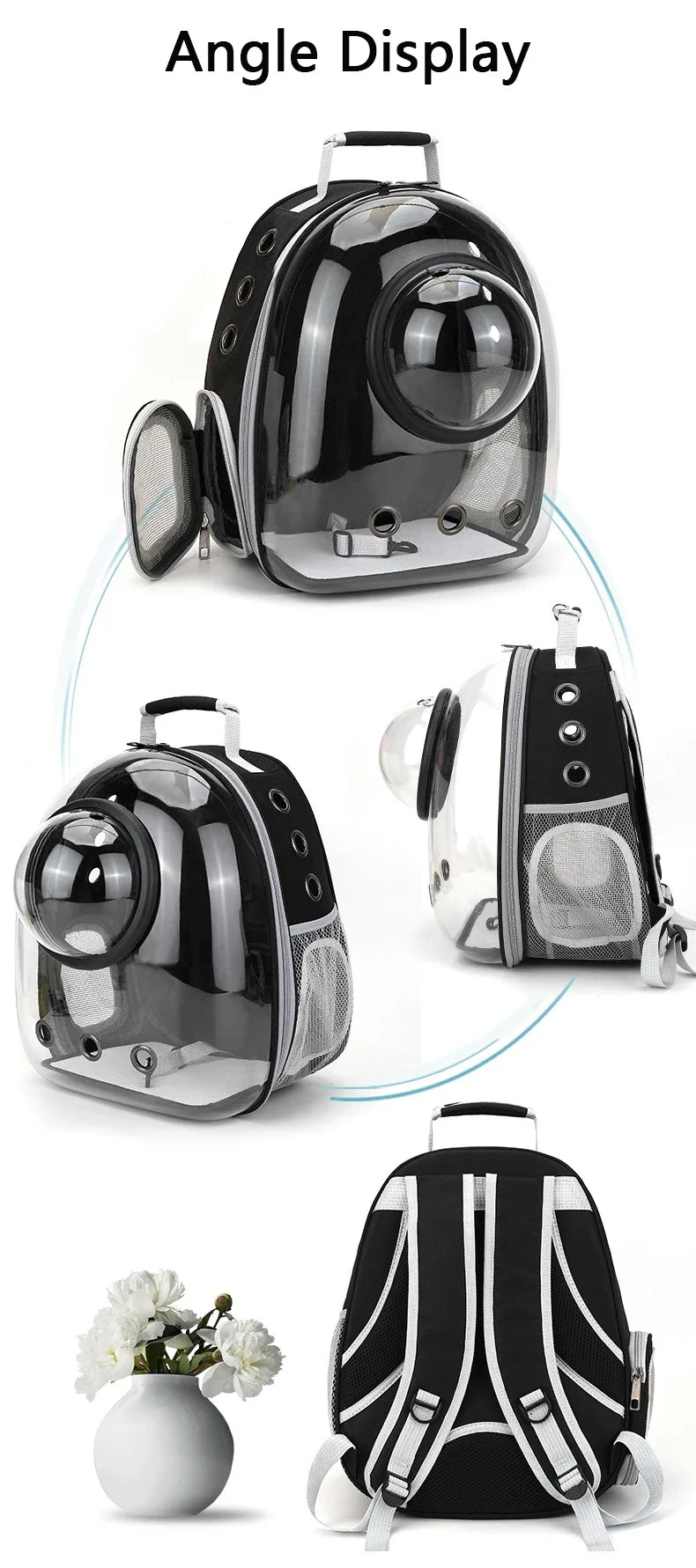 Transparent Bubble Pet Carrier Backpack | Breathable Travel Bag for Cats & Small Pets
