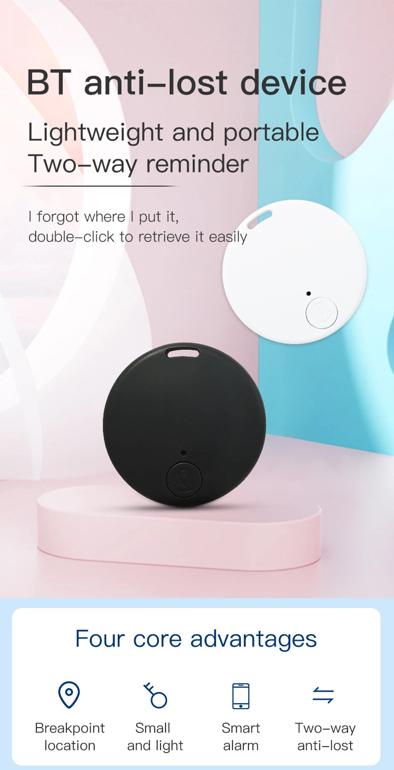 Mini Bluetooth Anti-Lost Tracker | Smart Locator for Pets, Keys & Bags