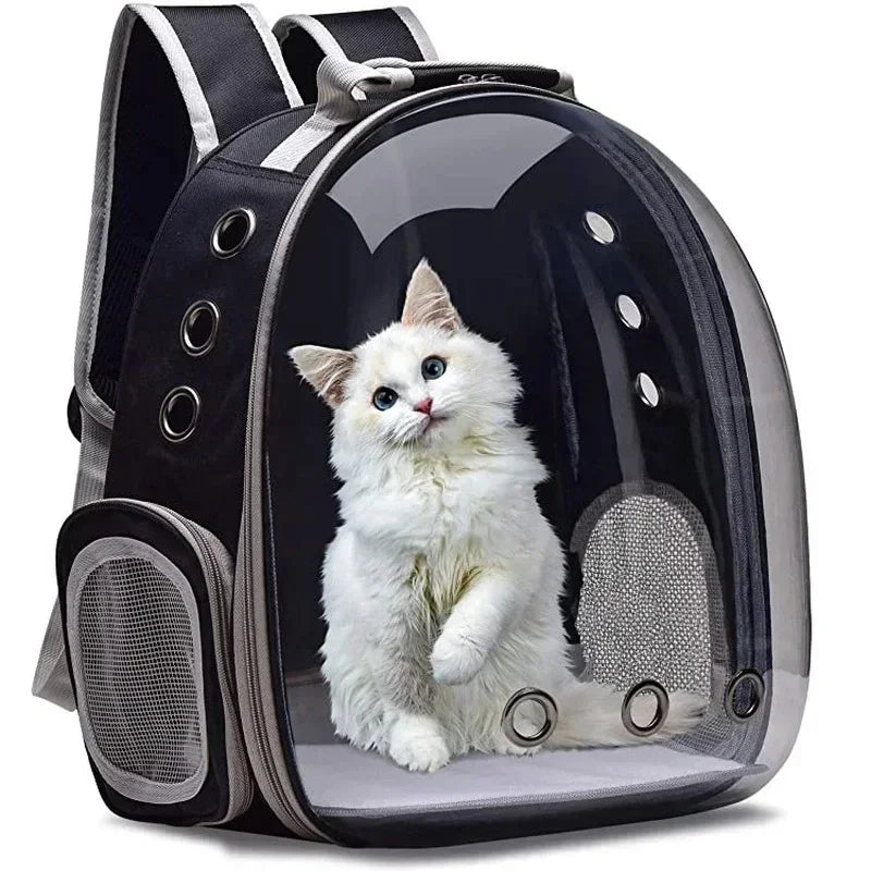 Transparent Bubble Pet Carrier Backpack | Breathable Travel Bag for Cats & Small Pets
