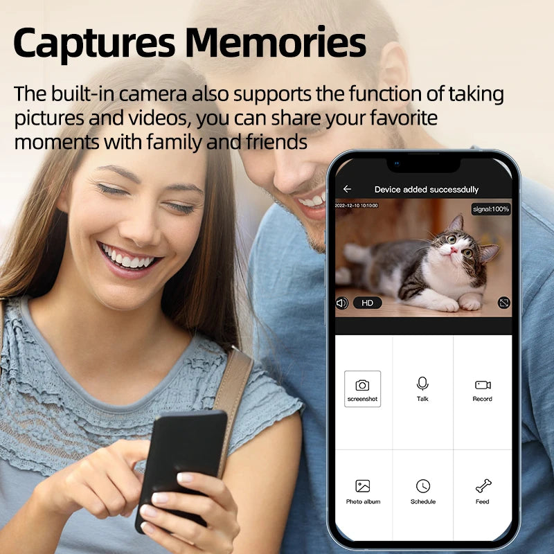 Smart Automatic Pet Feeder with HD Camera & Voice Control | App-Controlled Cat & Dog Feeder