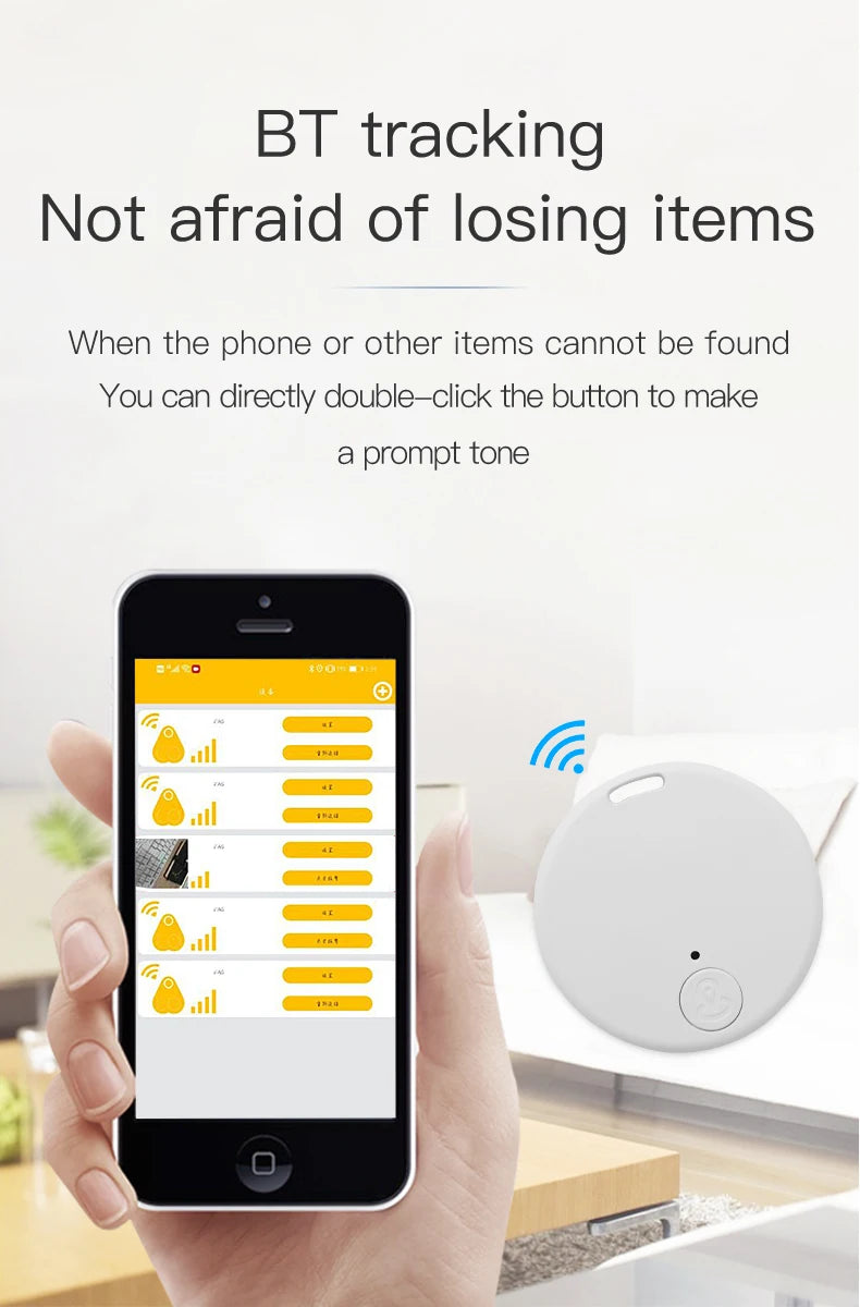 Mini Bluetooth Anti-Lost Tracker | Smart Locator for Pets, Keys & Bags