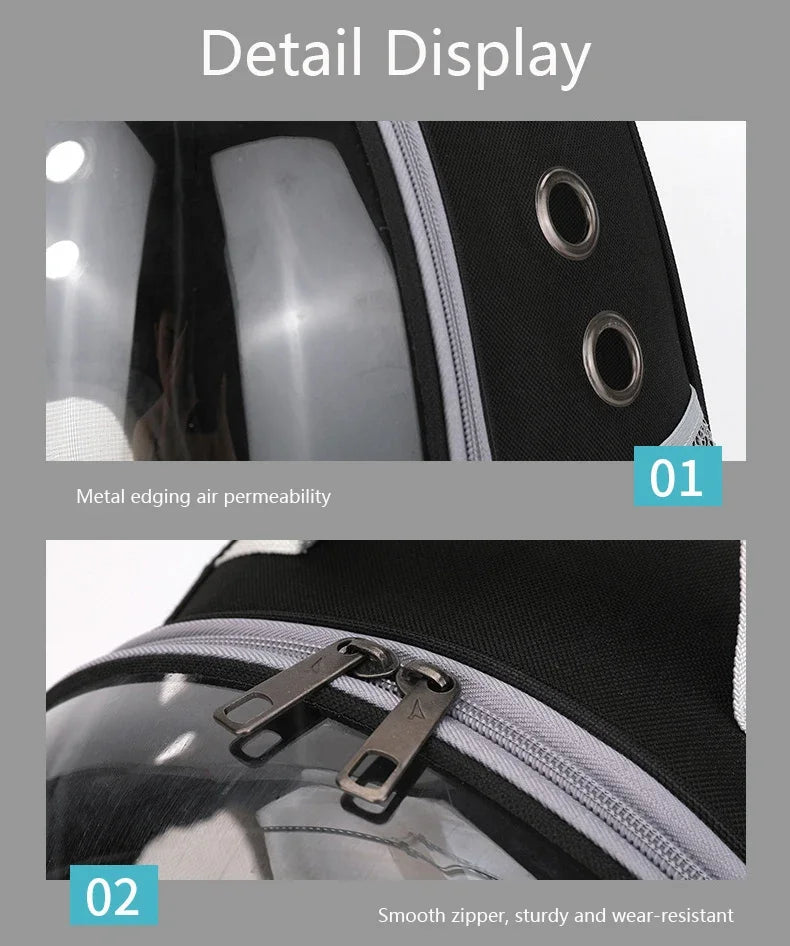 Transparent Bubble Pet Carrier Backpack | Breathable Travel Bag for Cats & Small Pets