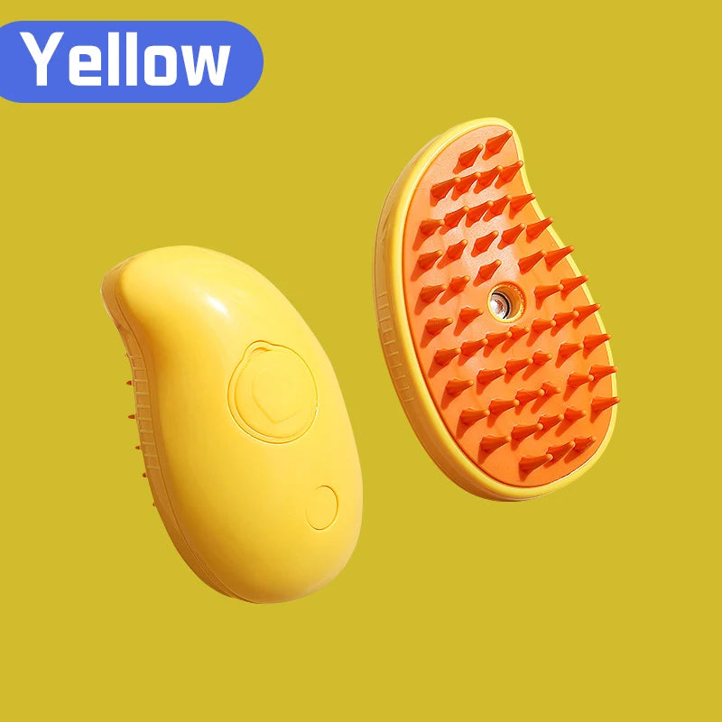 3-in-1 Electric Steam Pet Grooming Brush | Brush, Clean & Massage for Dogs & Cats