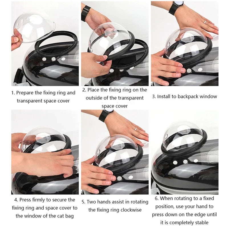 Transparent Bubble Pet Carrier Backpack | Breathable Travel Bag for Cats & Small Pets