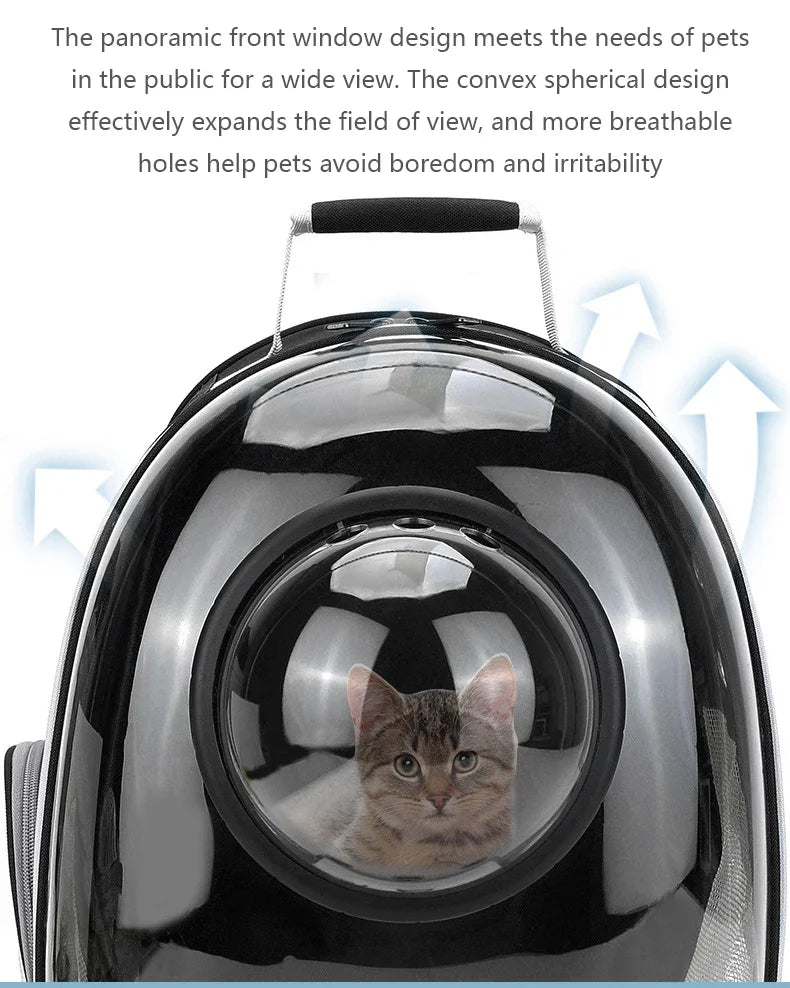 Transparent Bubble Pet Carrier Backpack | Breathable Travel Bag for Cats & Small Pets