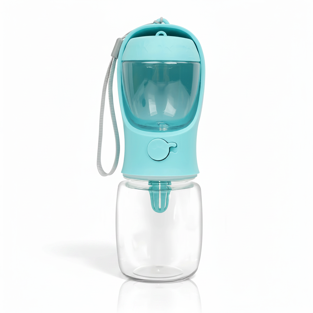 Portable Pet Water & Food Bottle for Travel | 2-in-1 Leak-Proof Dispenser for Dogs & Cats