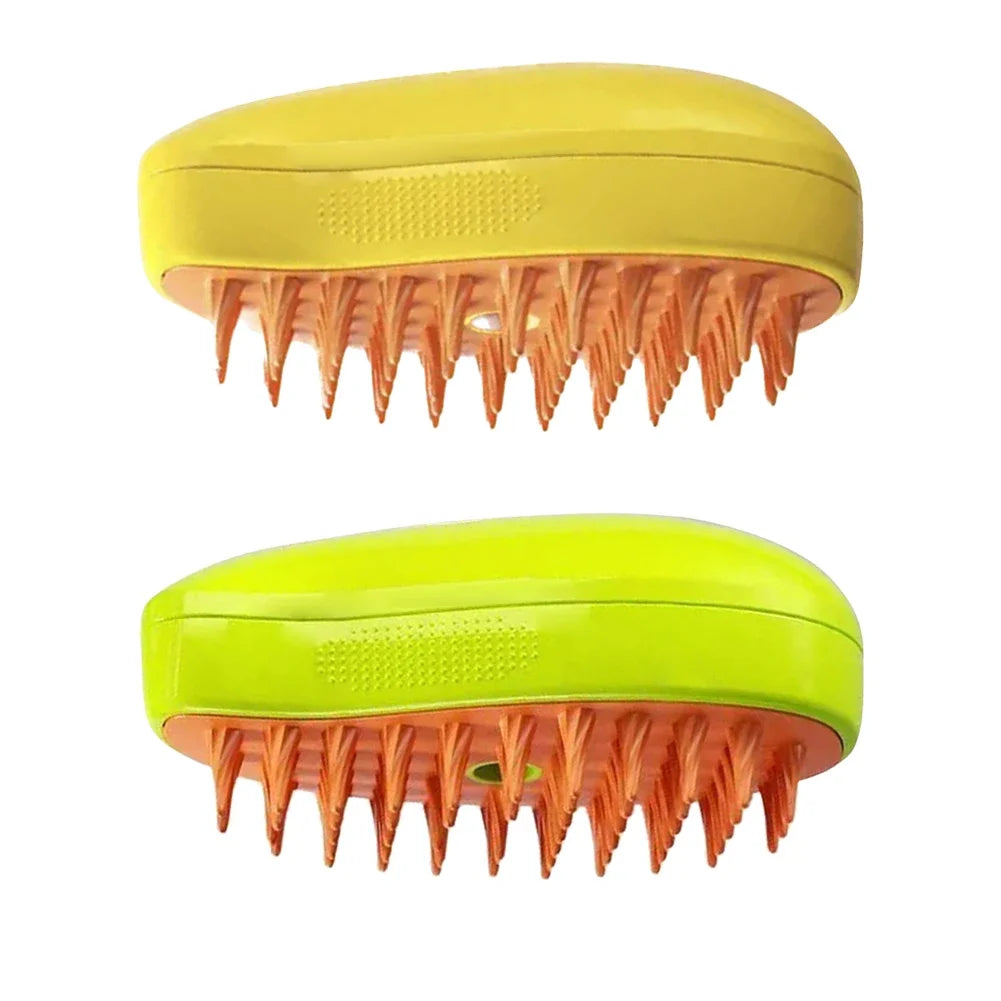 3-in-1 Electric Steam Pet Grooming Brush | Brush, Clean & Massage for Dogs & Cats