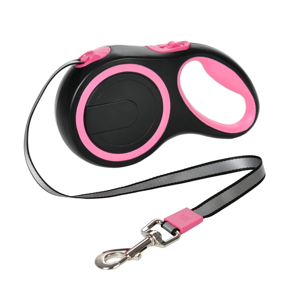 Retractable Pet Leash for Dogs & Cats | Durable Extendable Nylon Leash for All Sizes