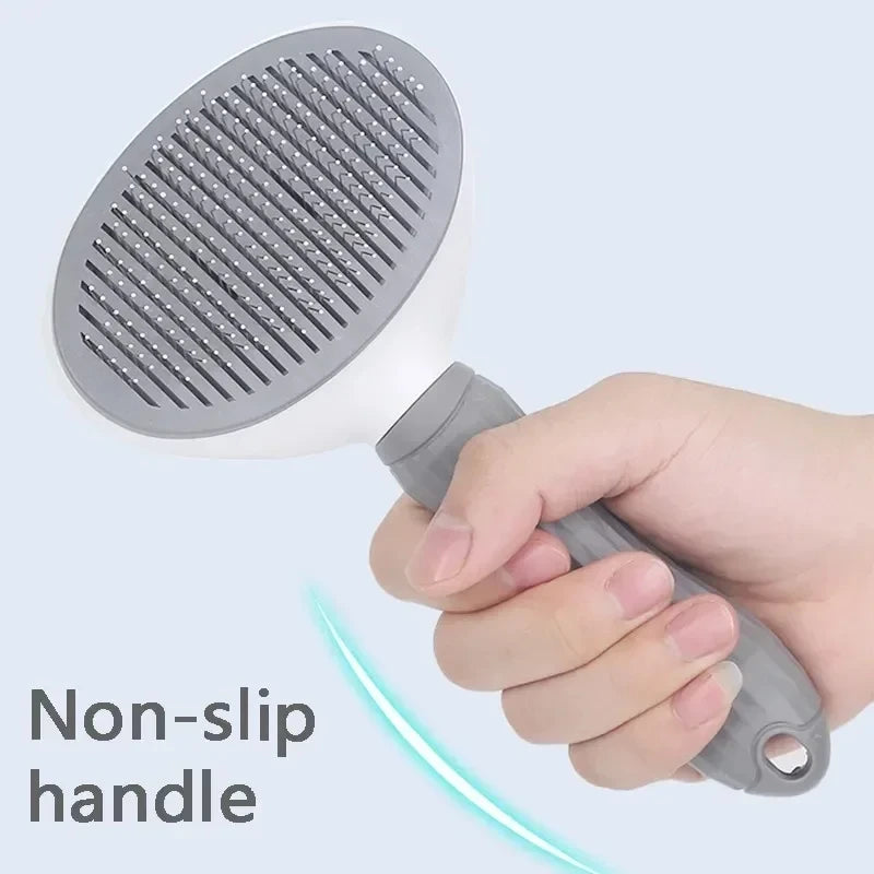 Self-Cleaning Pet Hair Remover Brush | One-Click Fur Release for Dogs & Cats