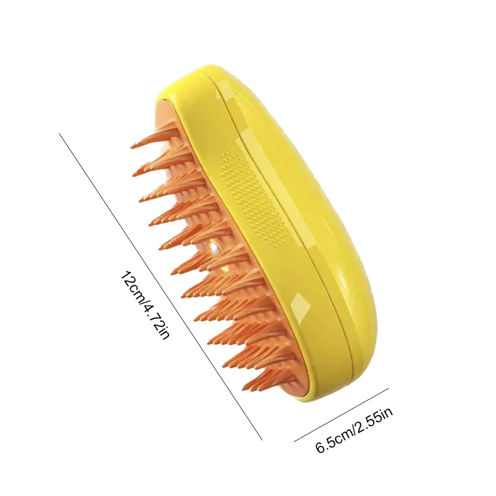 3-in-1 Electric Steam Pet Grooming Brush | Brush, Clean & Massage for Dogs & Cats