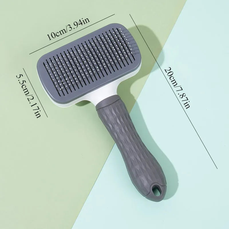Self-Cleaning Pet Grooming Brush | Gentle Deshedding Brush for Dogs & Cats