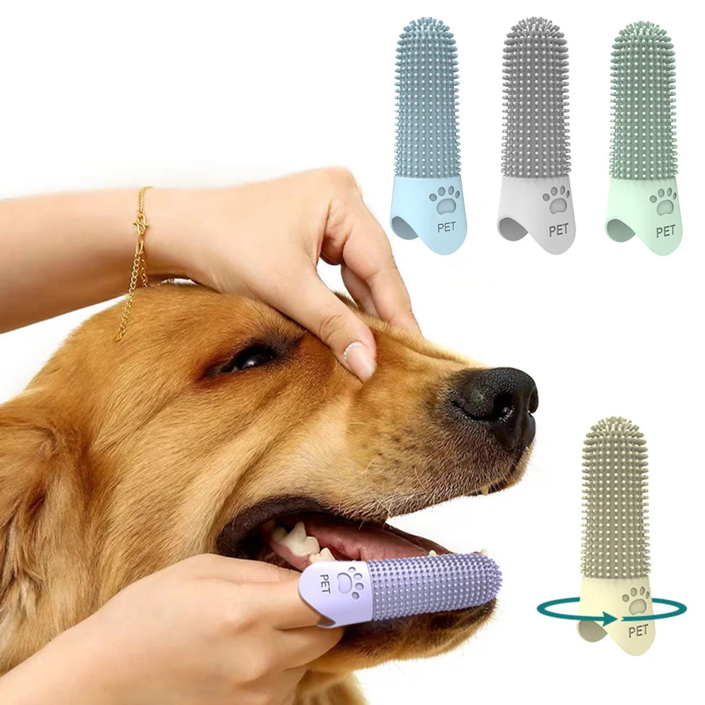 Silicone Finger Pet Toothbrush | Gentle Dental Cleaning Tool for Dogs & Cats