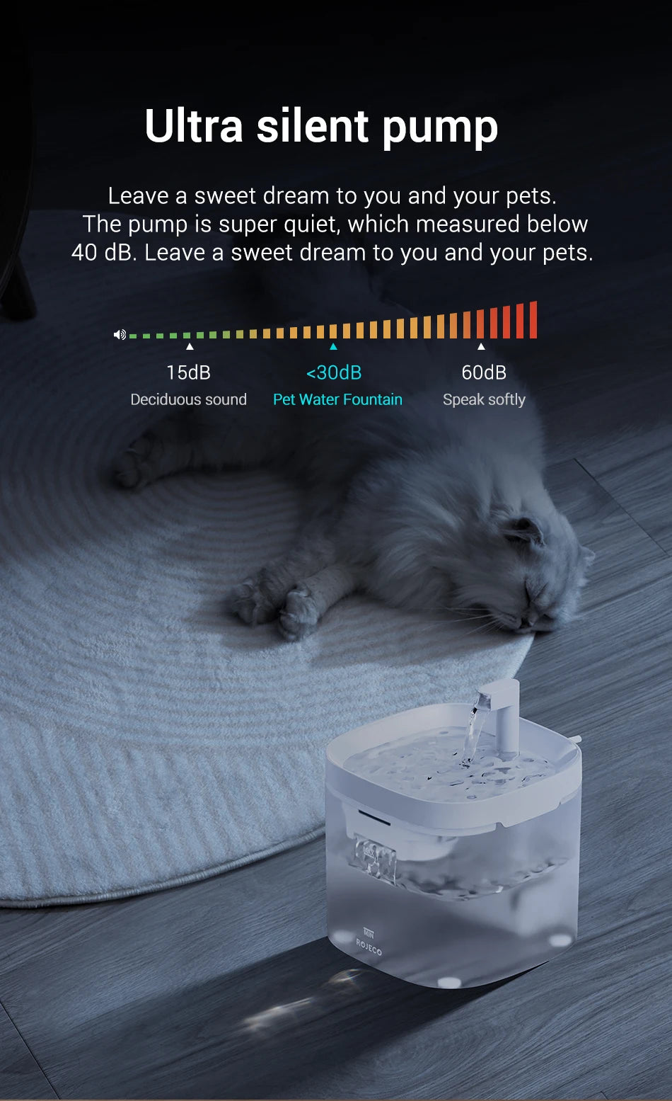 Smart Automatic Pet Water Fountain with Filter System | Dual-Mode Drinking Fountain for Cats & Dogs
