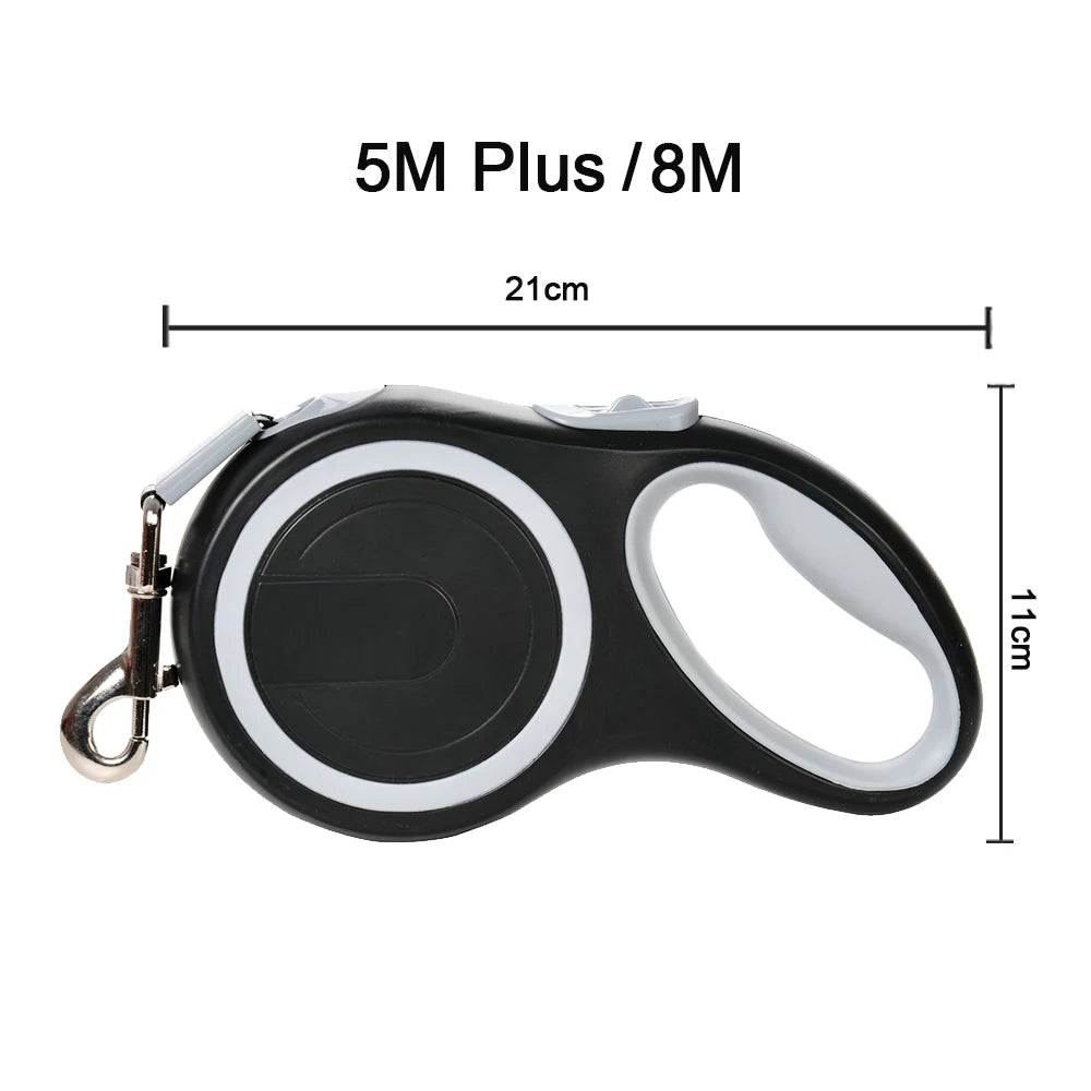 Retractable Pet Leash for Dogs & Cats | Durable Extendable Nylon Leash for All Sizes