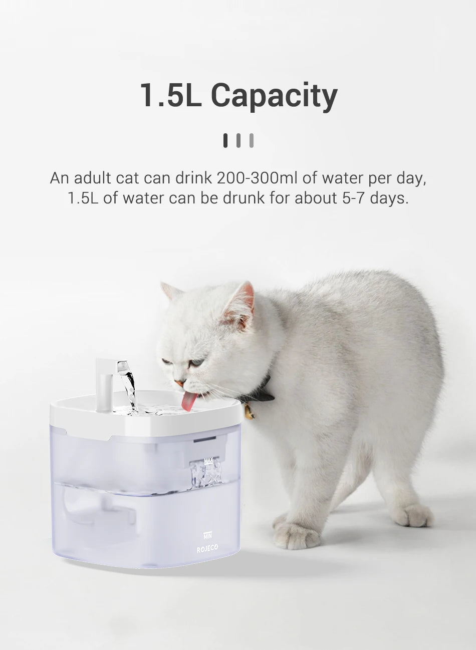 Smart Automatic Pet Water Fountain with Filter System | Dual-Mode Drinking Fountain for Cats & Dogs