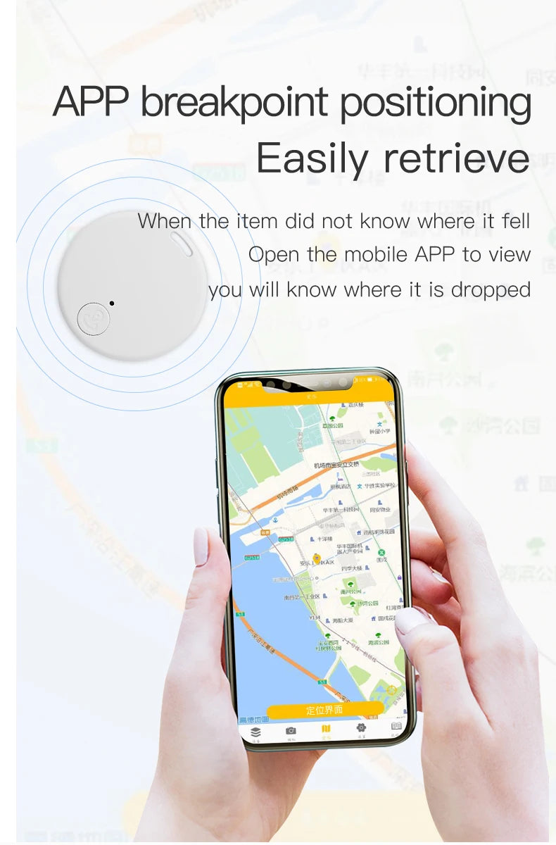 Mini Bluetooth Anti-Lost Tracker | Smart Locator for Pets, Keys & Bags